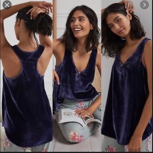Anthropologie Suri Velvet Tank